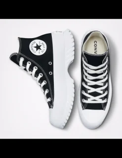Discount converse sneakers compensées montantes femme ctas lugged 2.0 hi noir