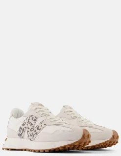New new balance Sneakers Femme 327 Blanc Léopard Daim