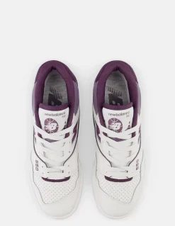 New new balance Sneakers Femme 550 Cuir Blanc/Violet