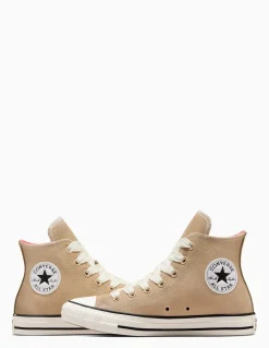 Hot converse Sneakers Femme chuck classic hi beige
