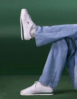 Clearance lacoste Sneakers Femme club-low 125 2 sfa Blanc/Cuir