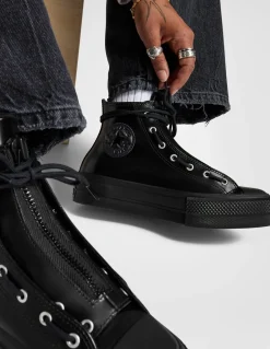 Outlet converse Sneakers Femme Ctas Lift Hi Cuir Noir