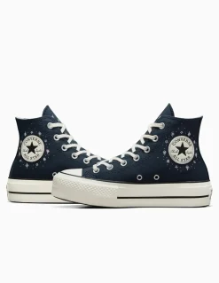 New converse Sneakers Femme Ctas Lift Hi Bleu Marine