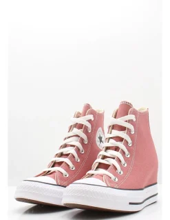 Sale converse Sneakers Femme Ctas Wedge Hi Light Saddle/White/Black