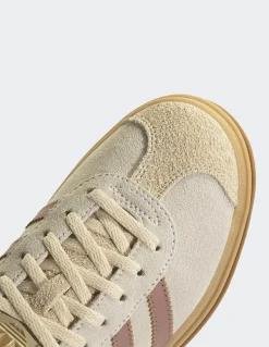 Best adidas Sneakers femme gazelle bold daim beige/rose