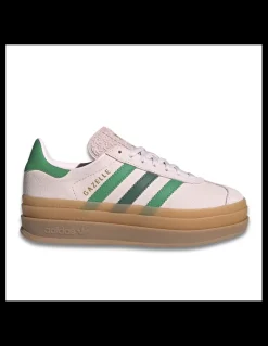 New adidas Sneakers femme Gazelle Bold daim rose/vert