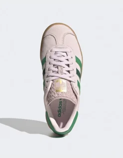 New adidas Sneakers femme Gazelle Bold daim rose/vert