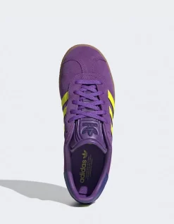 Discount adidas Sneakers Femme Gazelle j Purple/Yellow