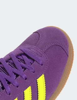 Discount adidas Sneakers Femme Gazelle j Purple/Yellow