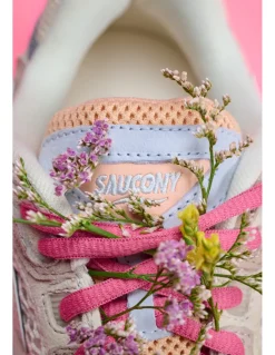Hot saucony Sneakers Femme grid jazz 9 Crème/Rose