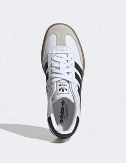New adidas Sneakers Femme Sambae cuir blanc/noir