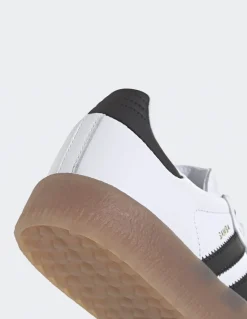 New adidas Sneakers Femme Sambae cuir blanc/noir