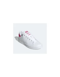 Outlet adidas Sneakers Femme Stan Smith J Vegan Blanc Rose