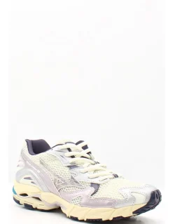 Hot mizuno Sneakers Femme wave rider blanc/violet