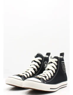 Sale converse Sneakers Homme chuck classic hi black white