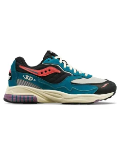 Sale saucony Sneakers homme 3d grid hurricane midnight swimming
