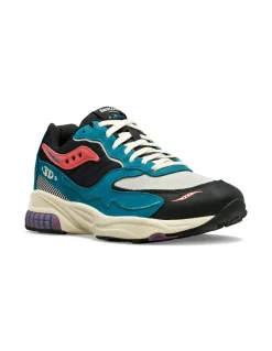 Sale saucony Sneakers homme 3d grid hurricane midnight swimming