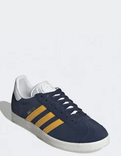 Clearance adidas Sneakers Homme Gazelle Bleu Jaune