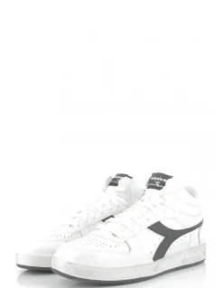 Clearance diadora Sneakers homme magic icona cuir blanc/noir