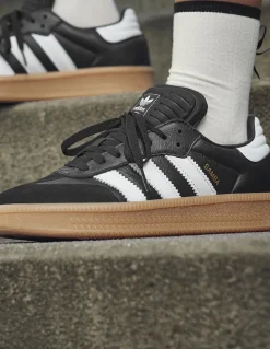 New adidas Sneakers homme Samba XLG cuir noir/blanc