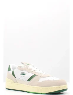 Sale lacoste Sneakers homme t-clip set 125 6 sma en cuir blanche et verte