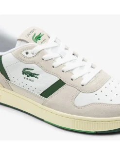 Sale lacoste Sneakers homme t-clip set 125 6 sma en cuir blanche et verte