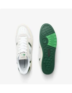 Sale lacoste Sneakers homme t-clip set 125 6 sma en cuir blanche et verte