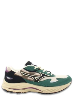 Discount mizuno Sneakers homme wave rider b vert/beige