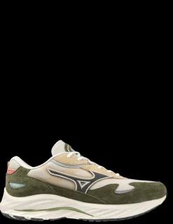 Outlet mizuno Sneakers Homme wave rider b kaki/crème