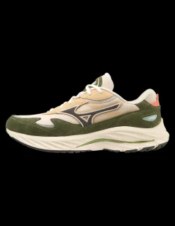 Outlet mizuno Sneakers Homme wave rider b kaki/crème