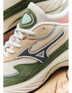 Outlet mizuno Sneakers Homme wave rider b kaki/crème
