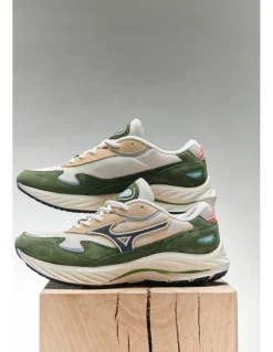 Outlet mizuno Sneakers Homme wave rider b kaki/crème
