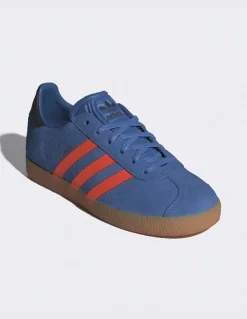 New adidas Sneakers junior gazelle j daim bleu/orange