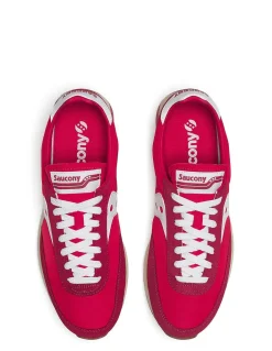 New saucony Sneakers 480l basses unisexes en beige et blanc Trainer 80 running vintage femme rouge
