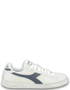 New diadora Sneakers mixte game l low cuir blanc/bleu