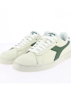 Best diadora Sneakers mixte game l low waxe cuir blanc/vert
