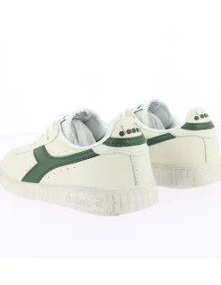 Best diadora Sneakers mixte game l low waxe cuir blanc/vert