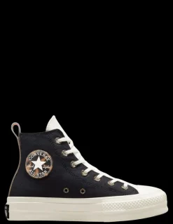 Discount converse Sneakers montante femme ctas lift hi black/egret/tawny owl