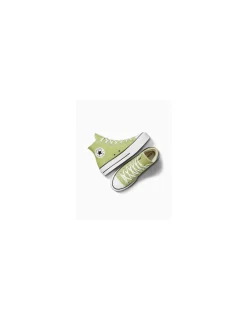 Discount converse Sneakers montantes compensées femme ctas lift hi vitality green/white/black