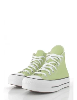 Discount converse Sneakers montantes compensées femme ctas lift hi vitality green/white/black