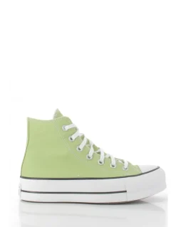 Discount converse Sneakers montantes compensées femme ctas lift hi vitality green/white/black