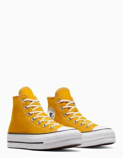 Hot converse Sneakers Montantes Femme Ctas Lift Hi Toile Jaune