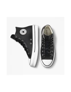 Discount converse sneakers semi-compensées montantes femme ctas eva lift hi noir ivoir