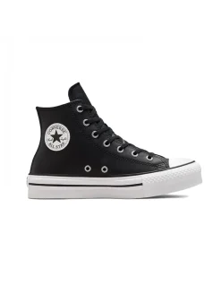 Discount converse sneakers semi-compensées montantes femme ctas eva lift hi noir ivoir