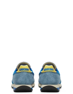 saucony Sneakers Trainer 80 running vintage homme bleu et jaune