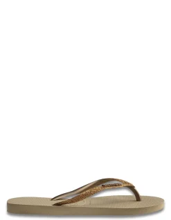 Hot havaianas Tongs Femme Slim Glitter ii Sand Golden Light Metalic