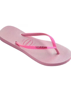 Clearance havaianas Tongs Femme Slim Glitter Iridescent Rose