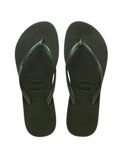 Sale havaianas Tongs Femme Slim Vert Olive