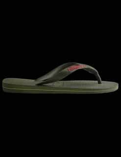 havaianas tongs mixte brasil logo kaki